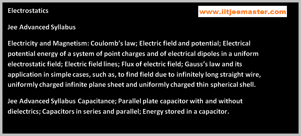 electrostatics capacitance iit jee physics video electrostatics capacitance iit jee physics video lectures