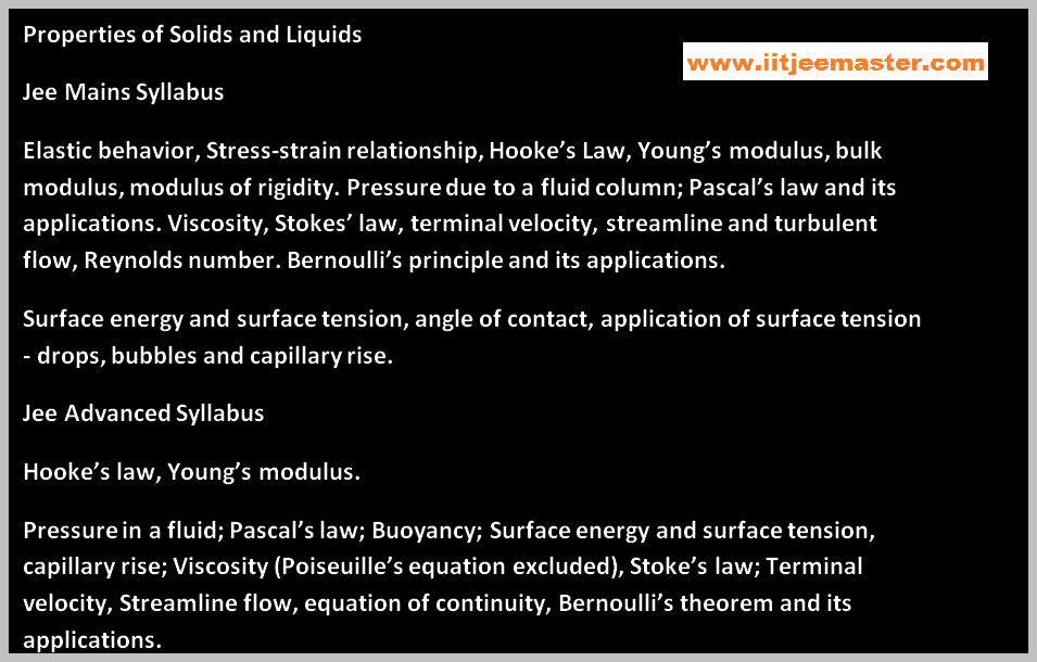 fluids in iit jee physics fluids mechanics for iit jee physics