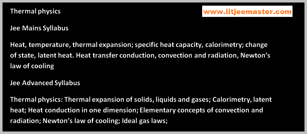 iit jee thermal physics video lectures iit jee thermal physics lectures