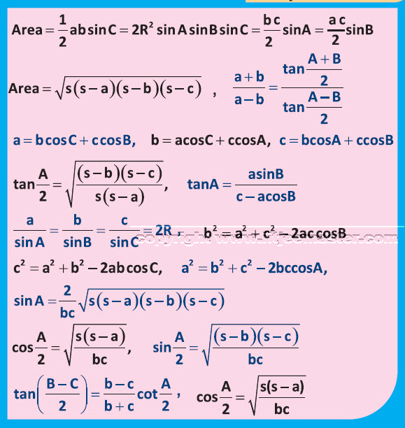 properties of triangle iit jee iit jee properties of triangle