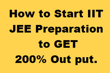 How to start iit jee preparation